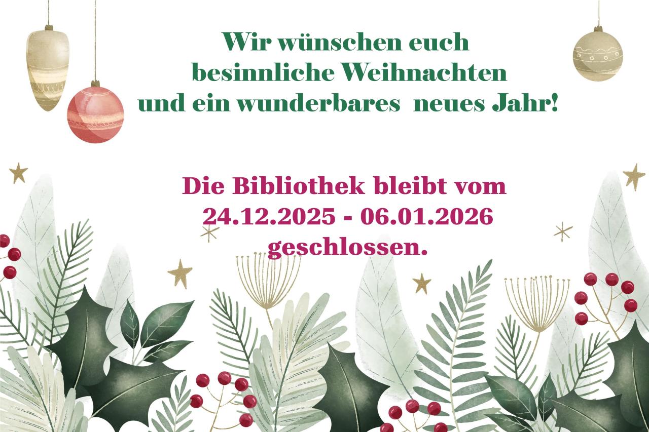 Weihnachtsöffnungszeiten
