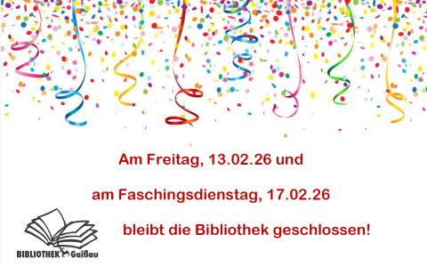 am Freitag geschlossen