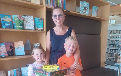 Familie mit Gewinnen