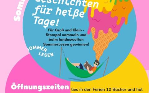 Sommeraktionen in der Bibliothek Gaißau, Sommeröffnungszeiten